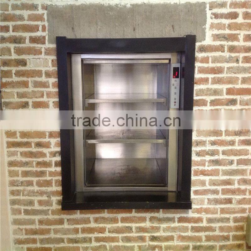 100kgs, 0.4m/s Hotel Dumbwaiter with Inverter and Transformer