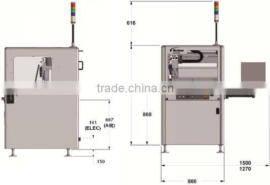 Gently used Asymtek S-820 liquid dispensing machine for sale
