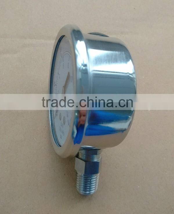 All Stainless Steel Vibration-proof Oil Pressure Gauge