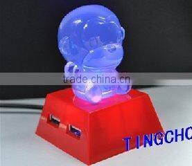 conch shape 4 ports USB HUB