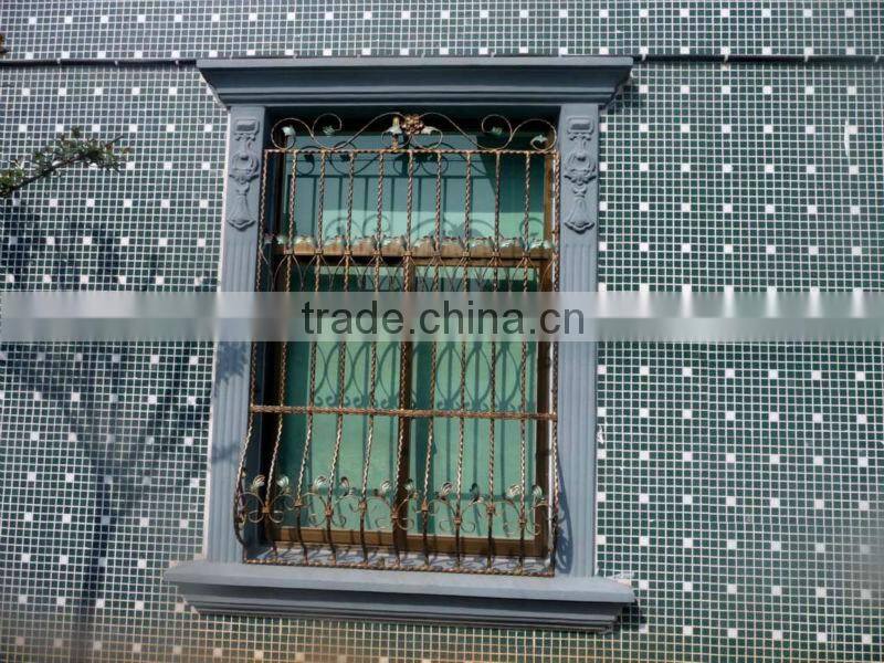 Top-selling handmade forged modern iron window railing grill