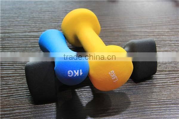 High Quality Rubber Coated Hex Dumbbell for sale