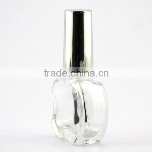 Glass empty nail polish bottle wholesale in China with beautiful cap