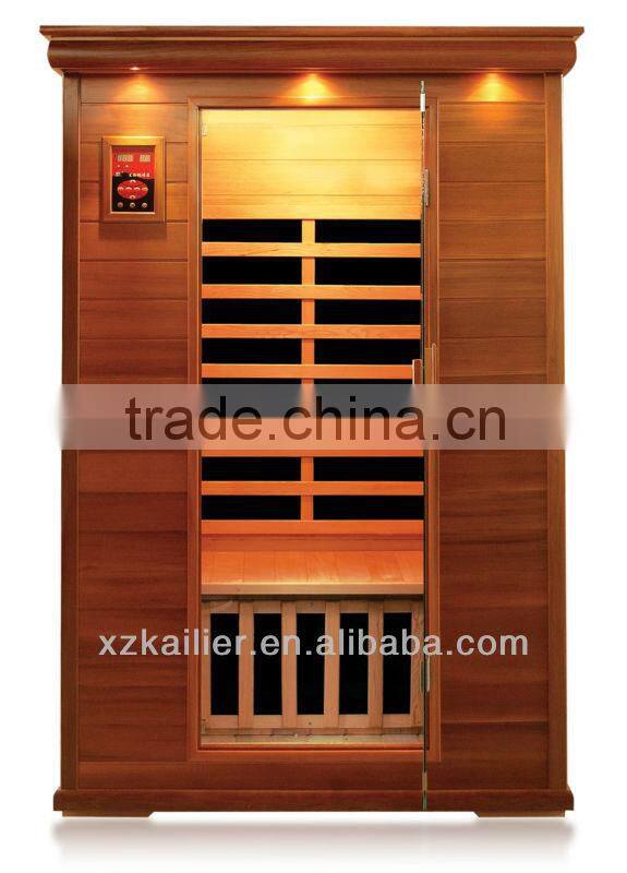 ETL/CE/ROHS Approved Canadian Red Cedar Infrared Sauna for 2 Person Use