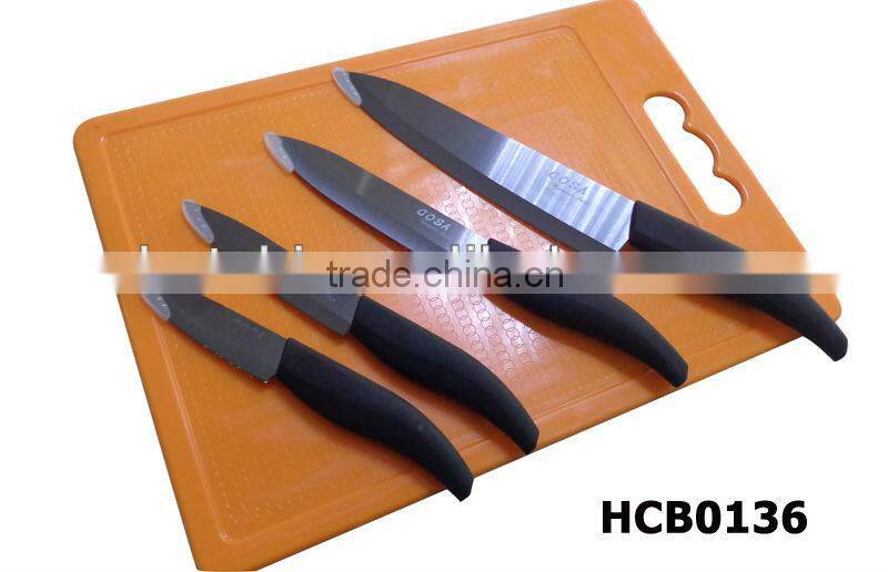 plastic cutting tool knife and board set