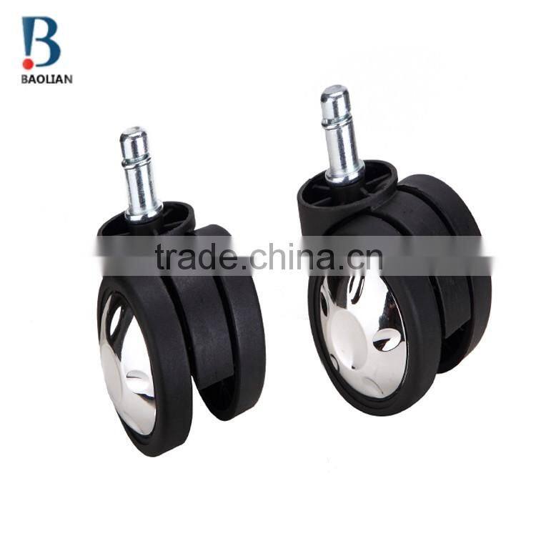 BL bravo swivel black durable 60mm heavy-duty glittering moon nylon caster for office furniture