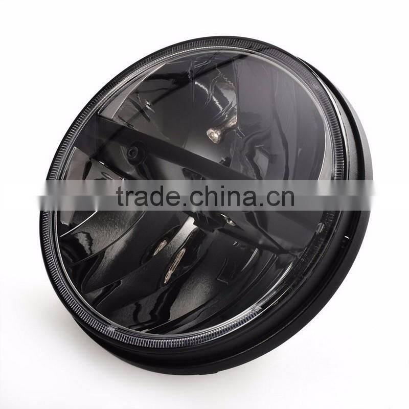 Hot sale!!! 7" Round 80W Total Cre-e LED Headlight h4 led high low beam for Jee-p Wrangler JK TJ LJ