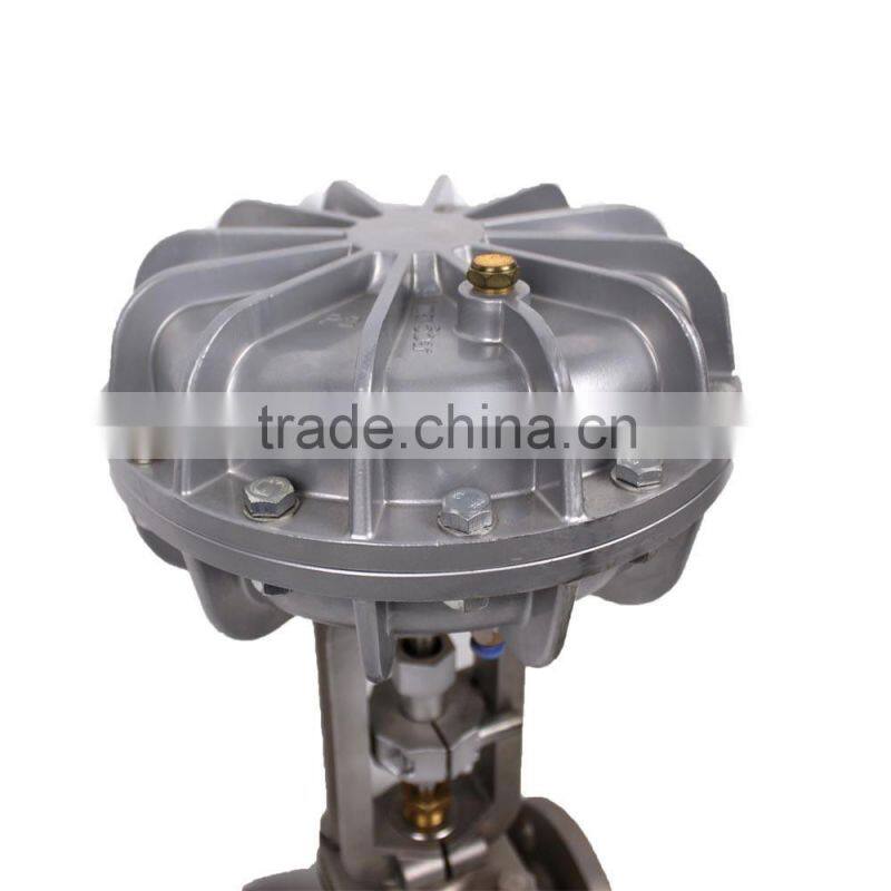 Pneumatic actuator forged steel globe valve control