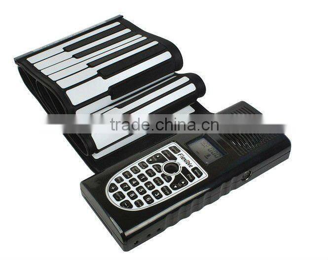 Musical instrument 88 keys roll up piano/foldable piano keyboard/flexible keyboard piano
