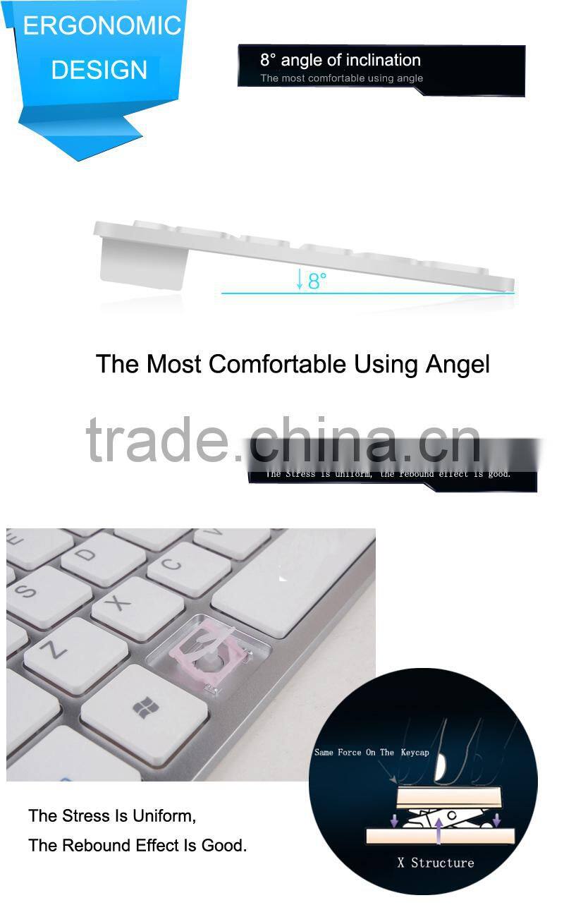 POM Top sale mini wireless keyboard and mouse combo KM-801