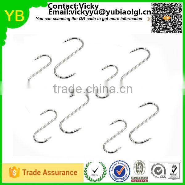 custom 4mm shock bungee cord hook ,elastic cord hook,metal for bungee cord