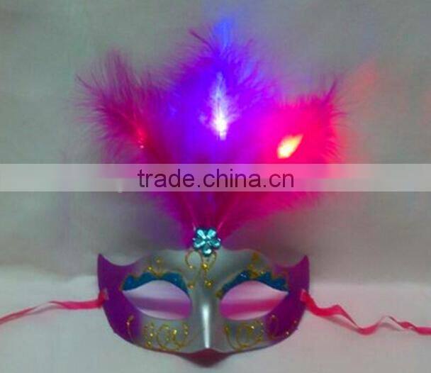 light up party mask vacuum formed factory direct sale party mask sliver led party mask