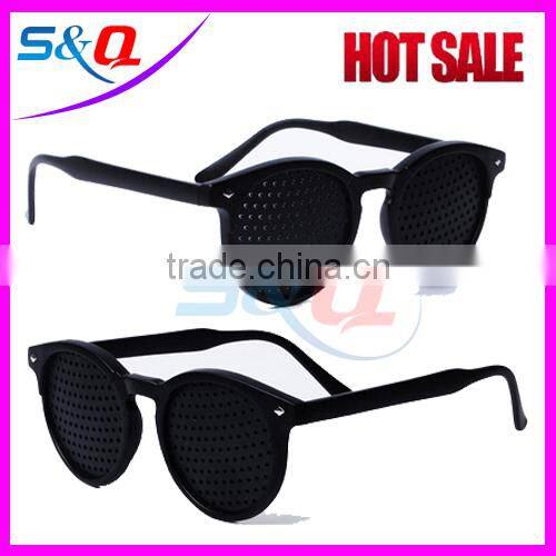Custom Black Pinhole Glasses with custom logo