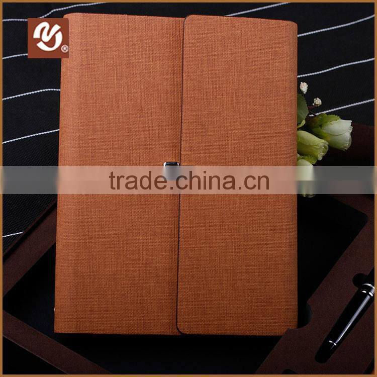 Promotional leather notebook gift set with card holder