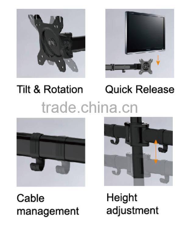 Professional 15"-24" desktop tv mount