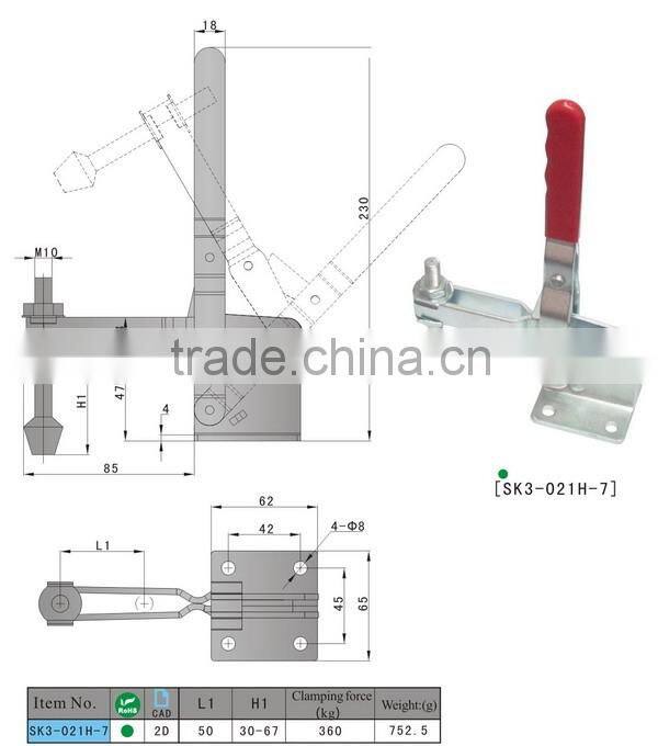 2016 hot selling vertical toggle clamp SK3-021H-7