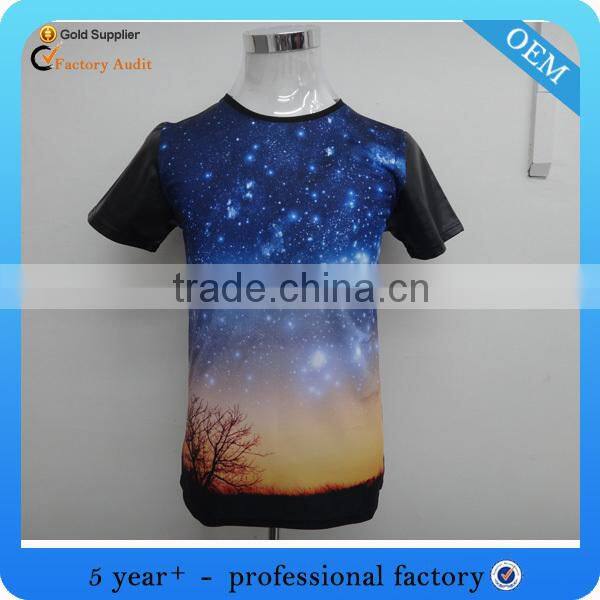 High quality custom printing ladies fashion shirt