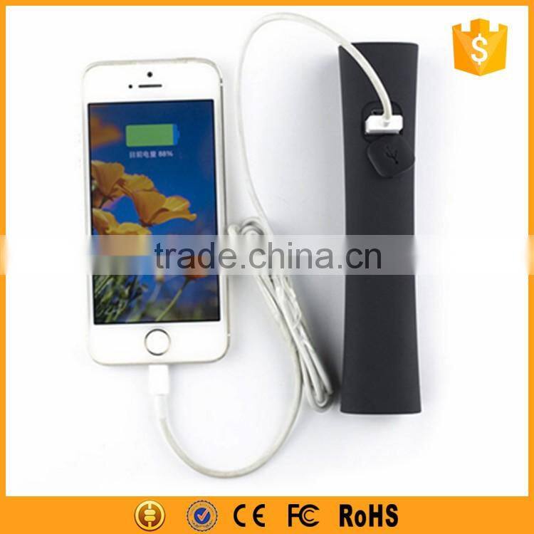 Multifunctional wireless selfie stick power bank 2200mah with LED torch