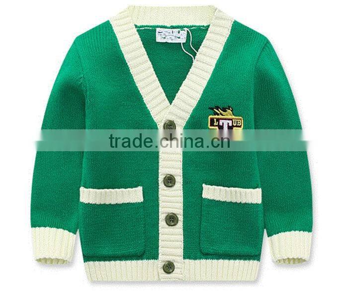 2016 baby winter cotton knitted cardigan windproof waterproof