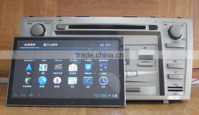 7inch special car DVD player for camry DM7851C with detachable tablet of android4.0 OS and Win CE 6.0 of main unit