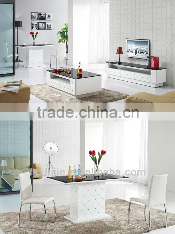 Modern Elegant Leather Metal Dining Table and Chairs Z608-1