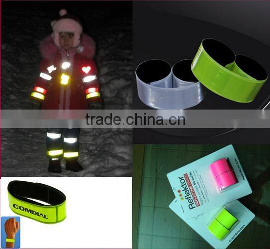 cheap promotion custom reflex slap bracelet
