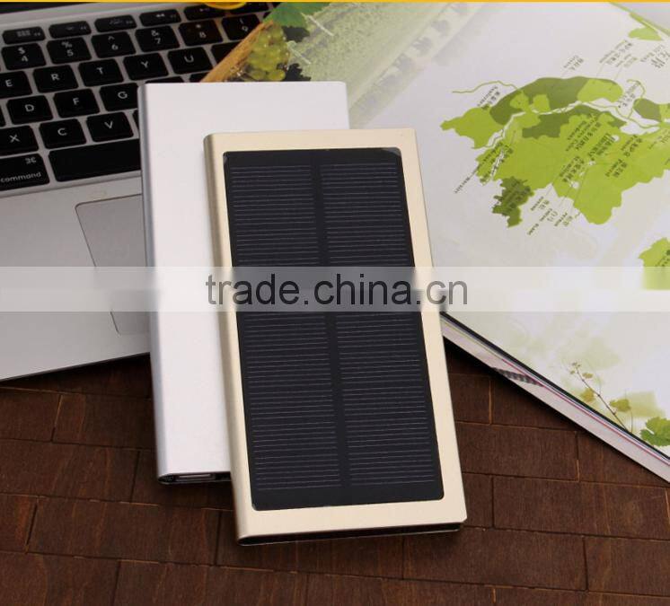 solar power bank 10000mah mobile phone charger