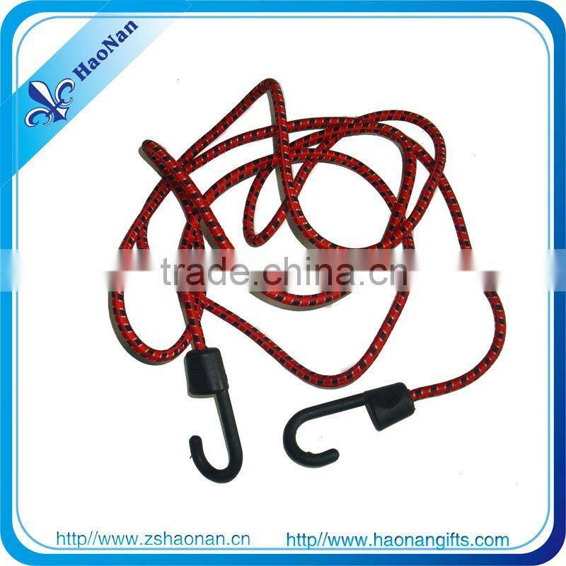 Natural latex bungee cord with plastic clips