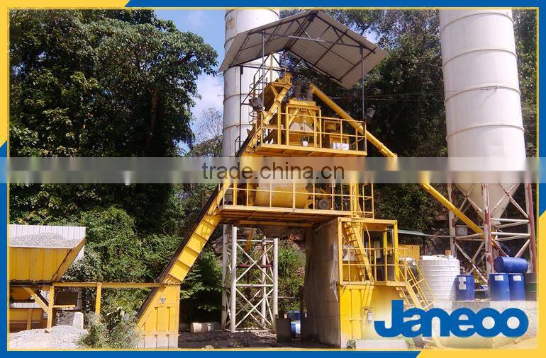 construction machinery HZS75 E perfect Concrete Mixing Plant Design