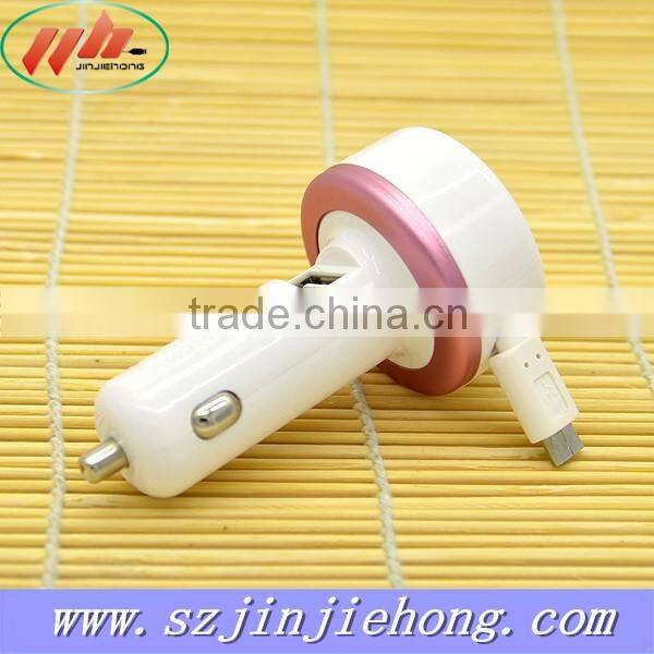 2016 Latest Hot Sale car charger 5V 2/1A wholesale item in EU market