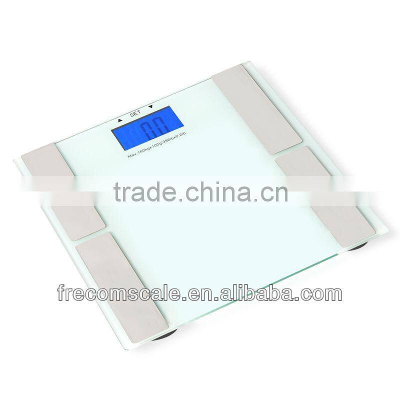 Smart Weigh Body Fat Digital Precision Scale with Tempered Glass Platform, 10 Users Recognition and 440 lb Weight Capacity