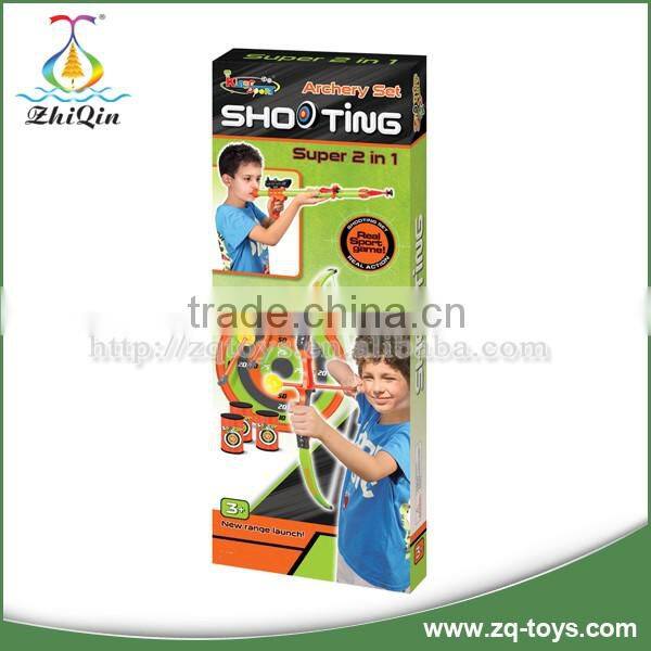 New design dartboard gun kids bow and arrow archery target board for boys
