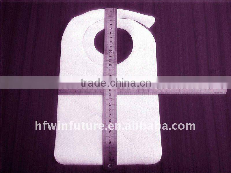 Disposable airlaid paper with PE film waterproof baby bib