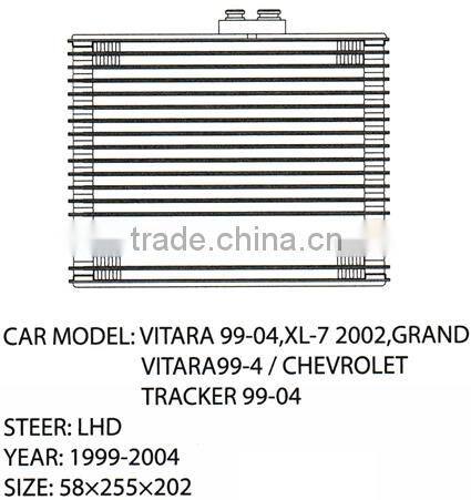 1999-2004 LHD Steer 58*255*202 Auto Car AC Evaporator For Suzuki Vitara
