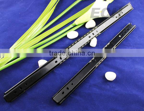 DSE-8561 2 fold steel black metal drawer slide rail