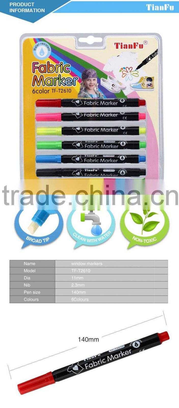 Supplier direct unique multi-color non-toxic window marker