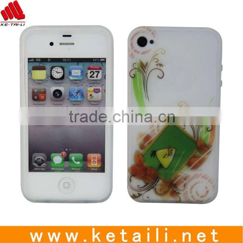 silicone for printing case for iphone 4
