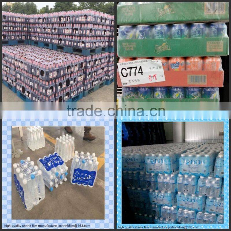 shrink heat film 80mic for bottle water