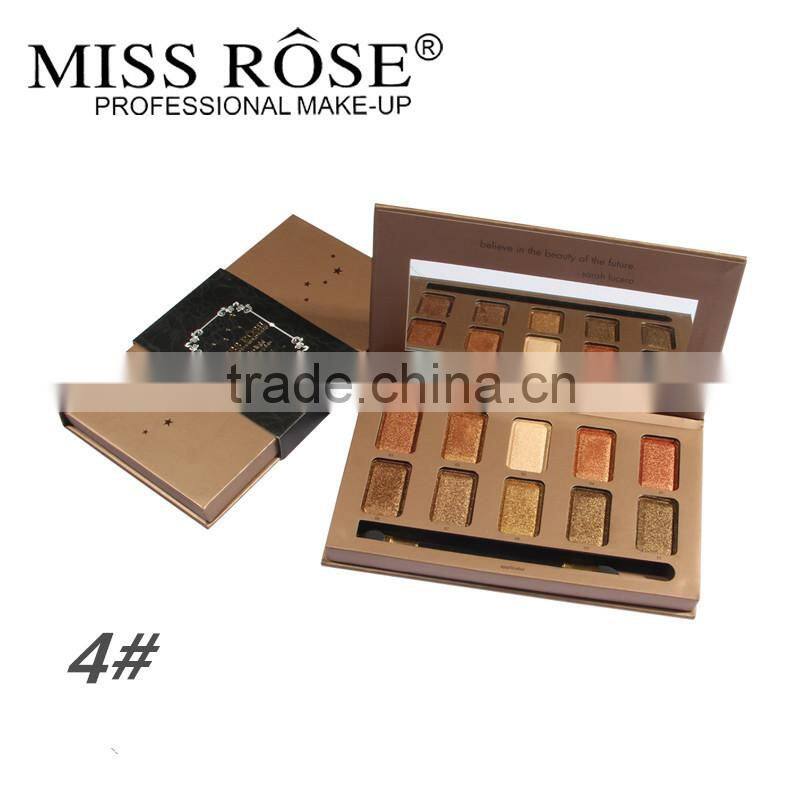 2016 Newest product professional Miss Rose make up eye shadow palette,Shining eye shadow