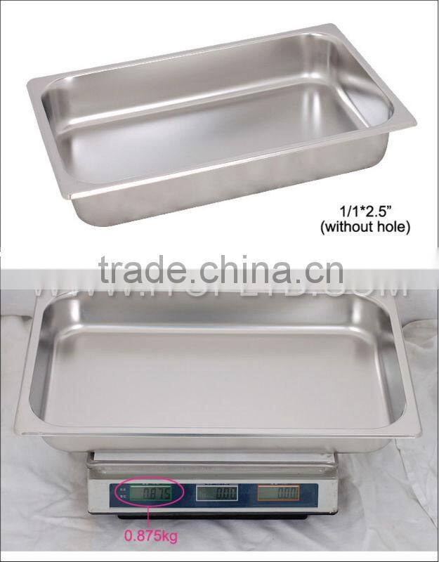 commercial stainless steel different size Gastronorm Pans