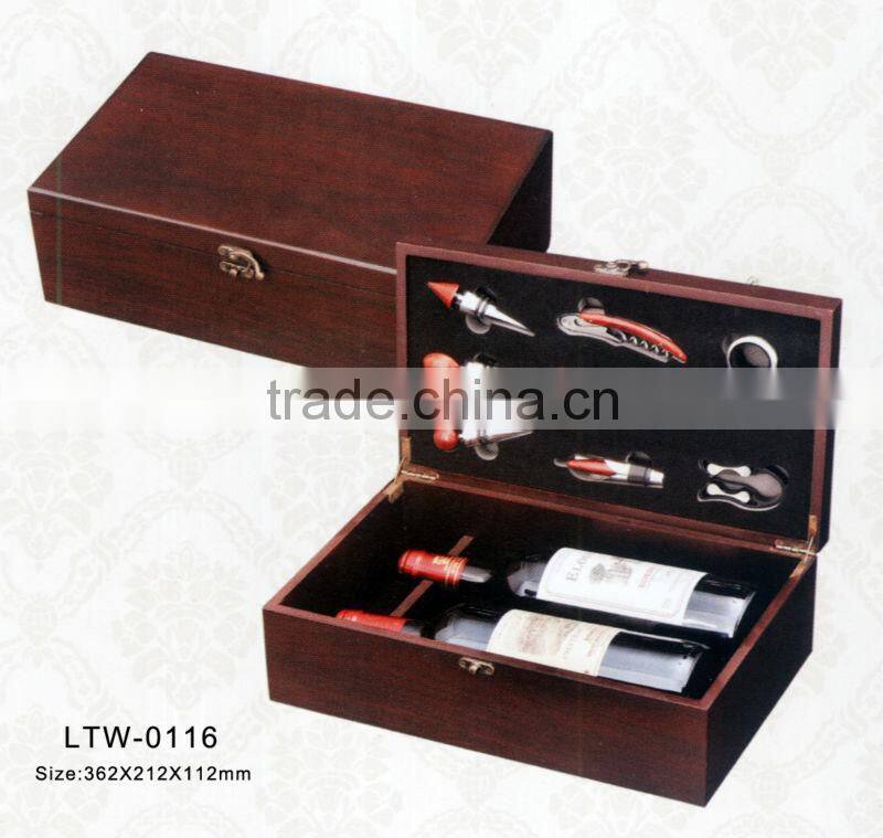 custom wooden wine gift box supplier