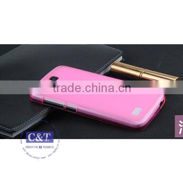 C&T 2015 the new unique flexible gel rubber tpu case for huawei honor holly