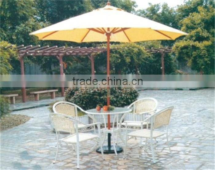 Garden Table and Chair with umbrella ,PE Rattan Garden sofa