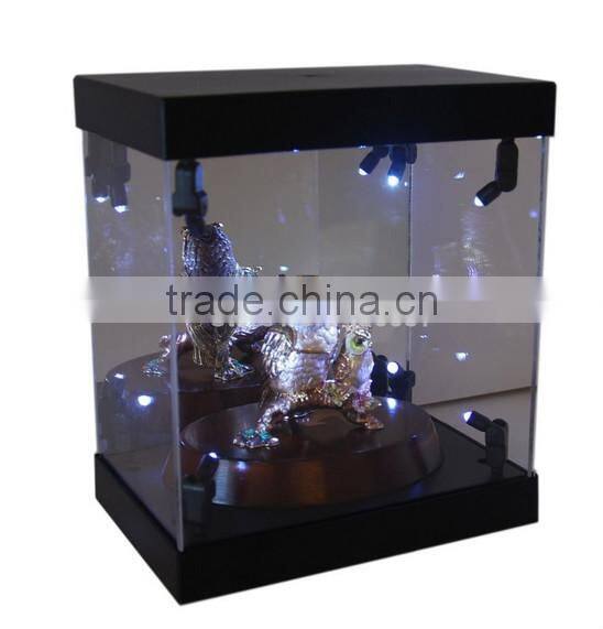MB Display Box Acrylic Case LED Light House for Crystal Harp
