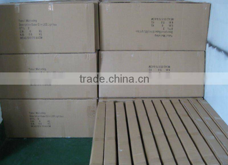 Factory hot sell: double sided plexiglass led light box