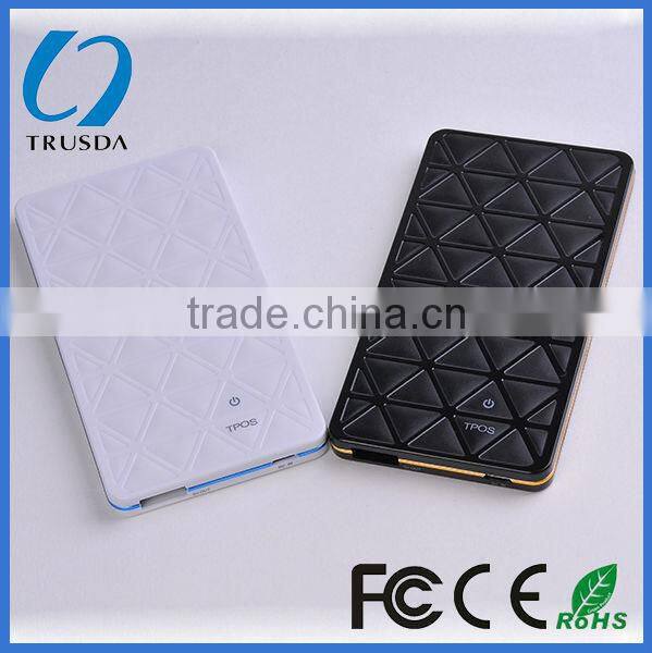 Li polymer universal diamond slim portable power banked