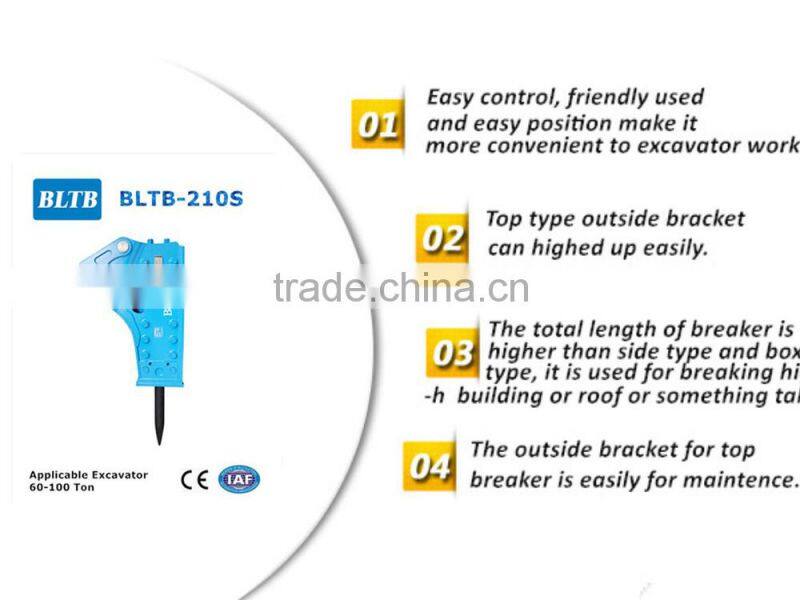 BLTB-210S Side Type high quality Hydraulic Hammer suitable for 60-100 ton excavator