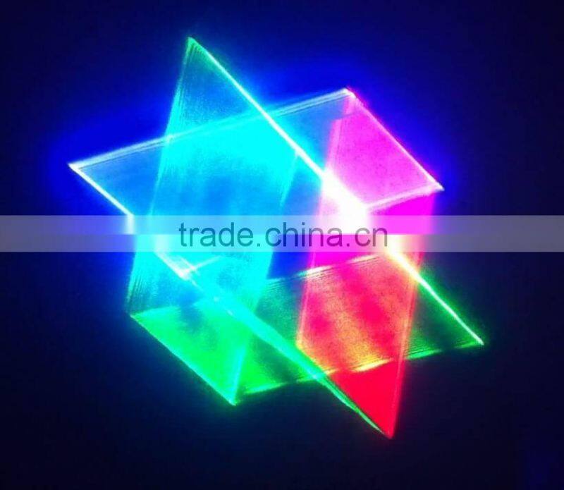 1w rgb full color 3d laser light with 5 types terrific effects in one laser light