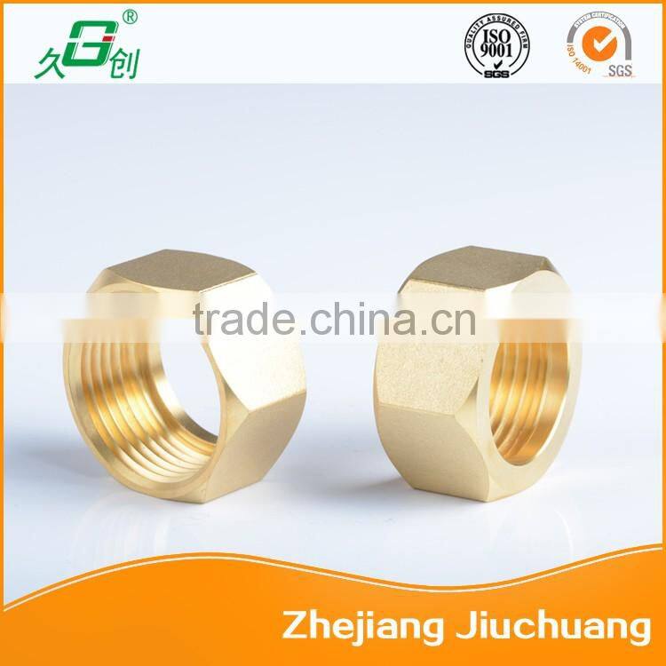 OEM precision machining brass stepped hex nut