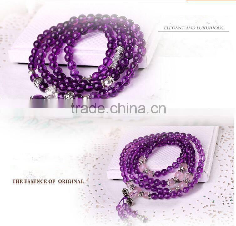 Amethystsmall beaded stretch bracelet ,spiritual bead bracelet